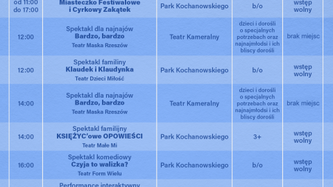 Program tegorocznego festiwalu