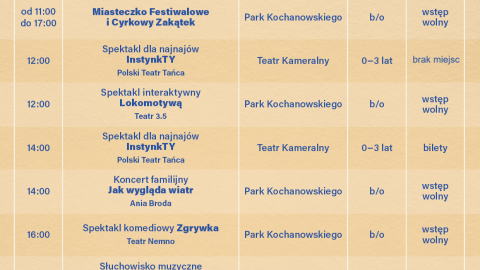 Program tegorocznego festiwalu