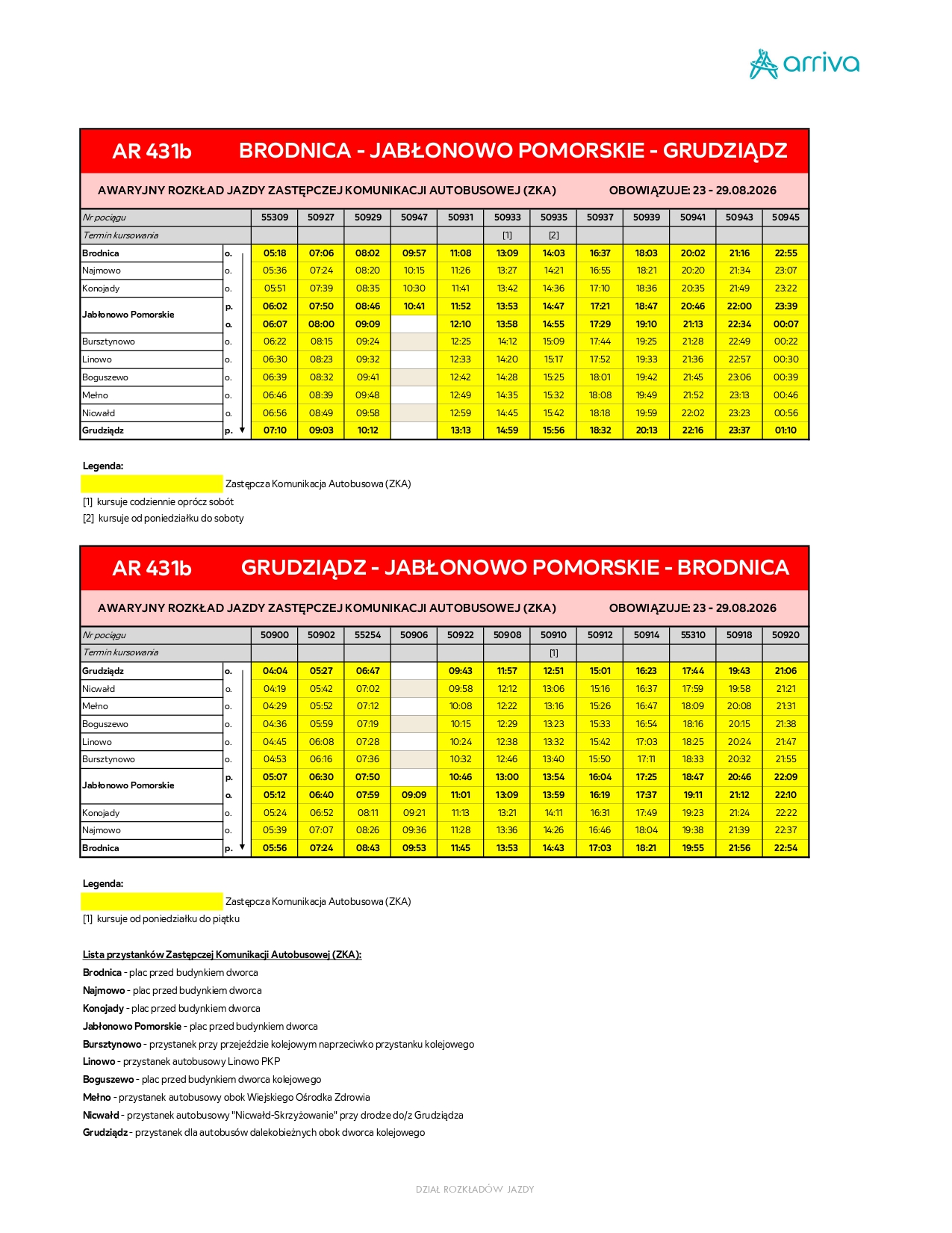 AWARYJNY ROZKLAD JAZDY AR 431b Brodnica - Jablonowo Pom. - Grudziadz 23.08-29.08.2026 page-0001 AWARYJNY ROZKLAD JAZDY AR 431b Brodnica - Jablonowo Pom. - Grudziadz 23.08-29.08.2026 page-0001