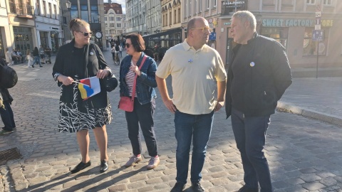 „Nie bądź obojętny”. Manifestacja w Bydgoszczy przeciwko agresji wobec Ukraińców/fot. Damian Klich