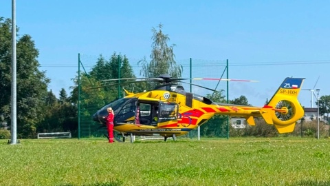 Interwencja służb - dziecko wypadło przez okno/fot. OSP Szczuka