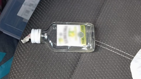 Pijany kierowca został zatrzymany po kolizji przez świadków zdarzenia we Wrześciu w gminie Wicko. / Fot. Materiały policji