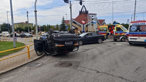 Wypadek na DK 10 w Lipnie/fot. Komenda Powiatowa Państwowej Straży Pożarnej w Lipnie