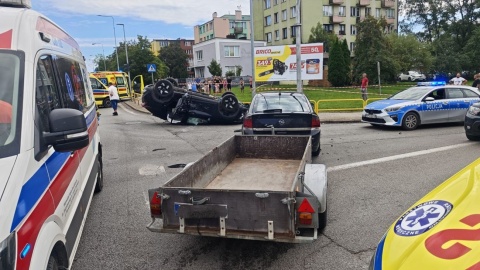 Wypadek na DK 10 w Lipnie/fot. Komenda Powiatowa Państwowej Straży Pożarnej w Lipnie
