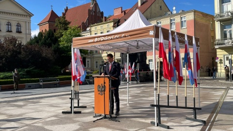 W Bydgoszczy uroczystości na starym rynku. /fot. Natasza Trzebuchowska