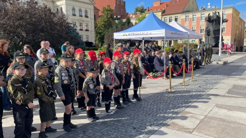 W Bydgoszczy uroczystości na starym rynku. /fot. Natasza Trzebuchowska