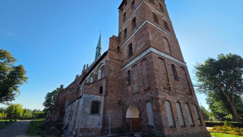 Mogiłę dzieci oraz pochówek matki z dzieckiem sprzed setek lat znaleziono przy Starej Farze w Świeciu/fot. Marcin Doliński