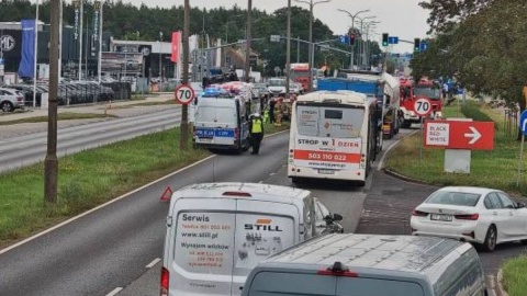 Wypadek na ul. Fordońskiej w Bydgoszczy/Fot. ITS