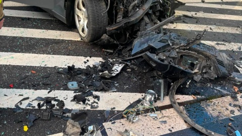 Wypadek w Górsku/fot. Ochotnicza Straż Pożarna w Łążynie/Facebook