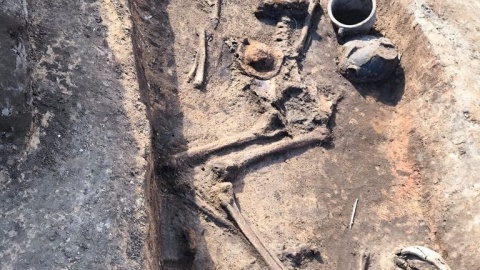 Odkrycie archeologiczne w Wierzbiczanach/fot. Marcin Glapiak