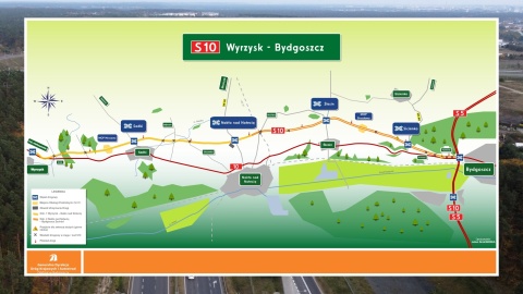 Taki przebieg ma mieć przyszła droga S10 do Wyrzyska. /źródło: GDDKiA