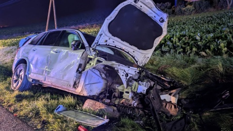 Wypadek w Baruchowie/ Fot. OSP KSRG Kłotno