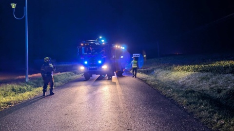 Wypadek w Baruchowie/ Fot. OSP KSRG Kłotno