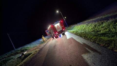 Wypadek w Baruchowie/ Fot. OSP KSRG Kłotno