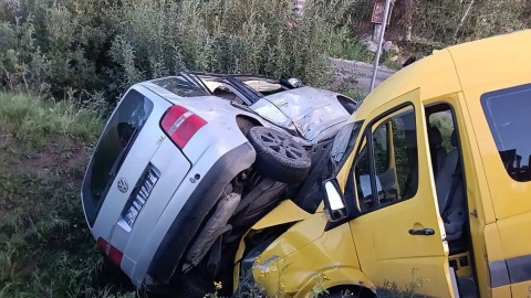 Wypadek koło Mogilna/ Fot. KP PSP Mogilno