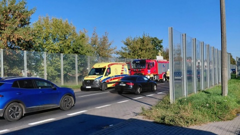 Groźne zdarzenie na DK 10 w Lubiczu Górnym/ Fot. Nadesłane