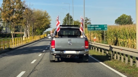 Rolnicy protestują w Grudziądzu/fot. Marcin Doliński