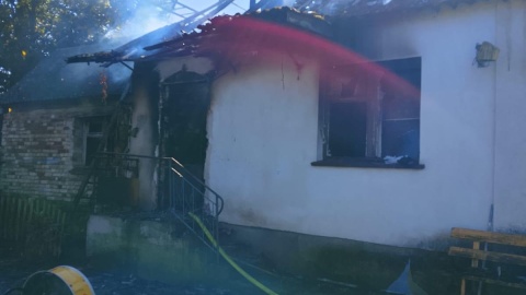 Tragiczny pożar pod Łabiszynem. Nie żyje 86-letni mężczyzna/fot. KP PSP Żnin
