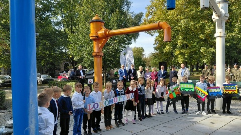 Figurka kolejarza w Aleksandrowie Kujawskim odsłonięta. /fot. Radosław Jagieła