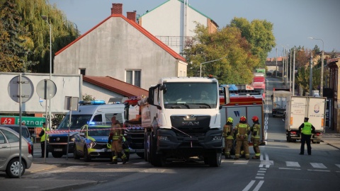 Ciężarówka potrąciła kobietę na pasach w Brześciu Kujawskim na DK 62/fot. Włocławek112Info