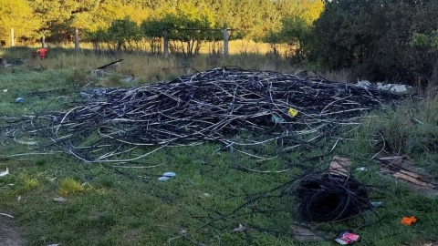 Mieszkańcy Kutna odpowiedzą za kradzież kabli w gminie Koronowo. /fot. KMP w Bydgoszczy