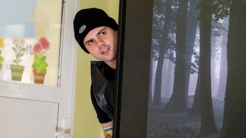 Reporter PR PiK Bartosz Nawrocki w roli Widma/fot. nadesłane