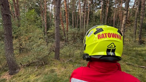 Odnaleziono ciało 46-letniego Rafała S., który wyszedł z domu w miejscowości Czarne Błoto/fot. WOPR Toruń