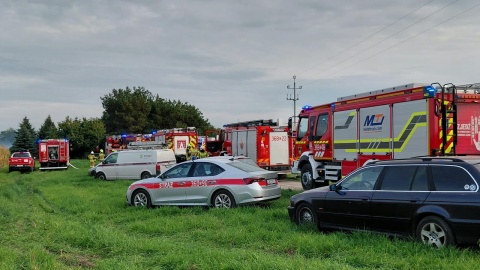 Pożar hali w Chełmicy Małej/fot. Radosław Jagieła