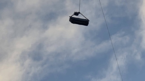 Balon z pakunkiem wylądował niedaleko Brodnicy. Mógł go wypuścić instytut badawczy/ Fot. OSP Zbiczno