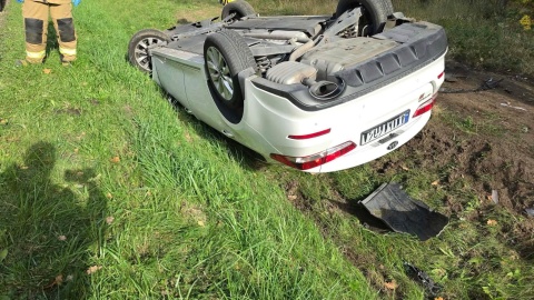 Wypadek w Nowym Smolnie. / Fot. Heron15 Pomoc Drogowa Bydgoszcz 24h Andruszczenko Krystian