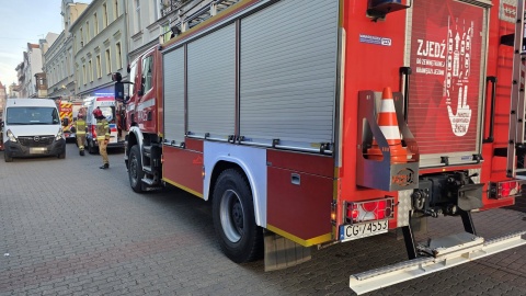 Wypadek w Grudziądzu/ Fot. KM PSP w Grudziądzu