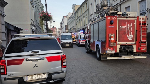 Wypadek w Grudziądzu/ Fot. KM PSP w Grudziądzu