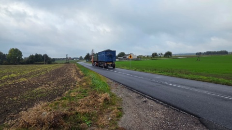 Ludzie z Dąbrówki w powiecie świeckim walczą o poprawę bezpieczeństwa na drodze powiatowej/ Fot. Marcin Doliński