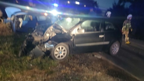 Cztery osoby w szpitalu po wypadku w Tulibowie/fot. KM PSP Lipno