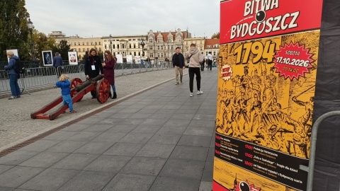 Bitwę o Bydgoszcz z 1794 roku zrekonstruowano na moście Staromiejskim w centrum miasta/ Fot. Monika Siwak