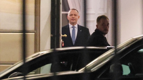 Prezydent Karol Nawrocki tu z przed wyjazdem do TK/fot. PAP/Paweł Supernak
