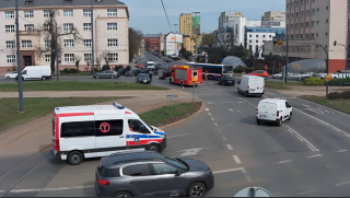 Kolizja na Rondzie Jagiellonów w Bydgoszczy. 71-latek został ukarany mandatem