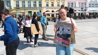 Mamy dość bezsensownego cierpienia zwierząt - głosili uczestnicy sobotniego protestu w Bydgoszczy
