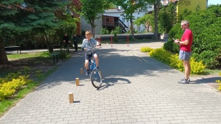 Slalom na rowerze z czasów dzieciństwa rodziców oraz pływanie Brdą. Ogólnopolski Turniej Turystyczno-Krajoznawczy
