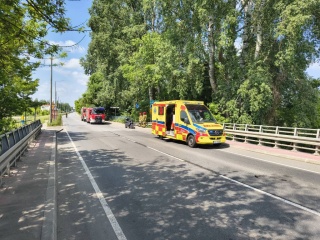 Wypadek na DK 16 pod Grudziądzem. Jedna osoba trafiła do szpitala