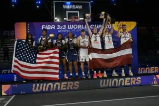 MŚ w koszykówce 3x3: Amerykanki i Łotysze najlepsi w Warszawie