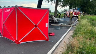 Trwa śledztwo po śmiertelnym wypadku w Cichoradzu. Policjanci nie znają tożsamości ofiary
