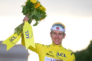Tadej Pogacar najlepszy podczas Tour de France. Słoweniec po raz piąty wygrał w Wielkiej Pętli