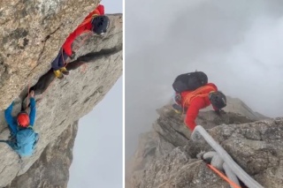 Polski alpinista przez 12 godzin wisiał w powietrzu, przyczepiony do napiętej liny