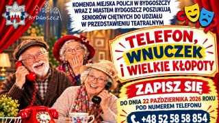 Seniorzy zagrają w wyjątkowym spektaklu. Miasto i bydgoska policja szukają chętnych do roli teatralnej