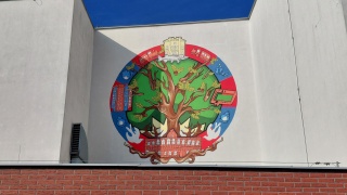 Toruńscy uczniowie zaprojektowali mural na ścianie szkoły. Tak postrzegają dzielnicę Podgórz