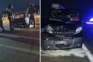 Wypadek na drodze ekspresowej S5 w Żołędowie pod Bydgoszczą. Jedna osoba ranna [zdjęcia]