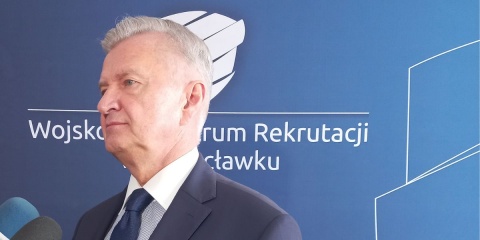 Wiceminister obrony komentował we Włocławku stanowisko szefa MON w sprawie SAFE zero