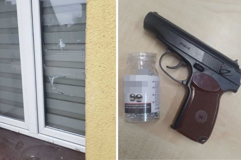 W Pakości dziecko strzelało z broni pneumatycznej. Celowało w nogi znajomego i w okno
