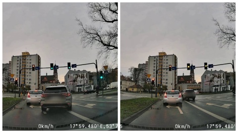 Skandaliczny manewr w centrum Bydgoszczy. Ominął kolejkę i przejechał na czerwonym świetle